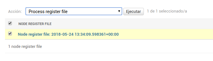 Process Node register file list